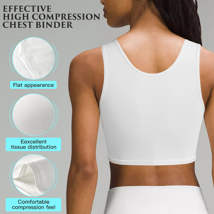 XUJI Half Chest Binder, Compression Bra, Transgender FTM Pullover Design Binder - XUJI Srore