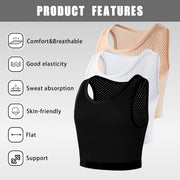 Transgender FTM Trans Breathable Half Chest Binder