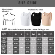 Transgender FTM Trans Breathable Half Chest Binder