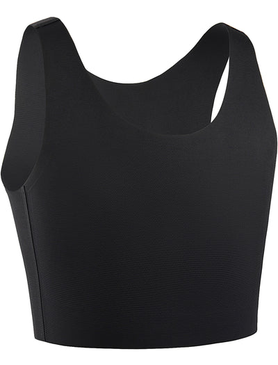 XUJI Seamless Chest Binder Women FTM Transgender Wireless Binder Sport Compression Bra Pullover Tank Top