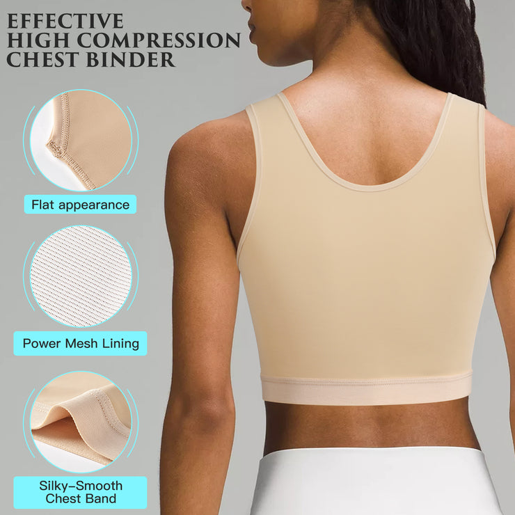 XUJI Transgender Chest Binder FTM Binder Trans Half Breast Binder Tank Top - XUJI Srore