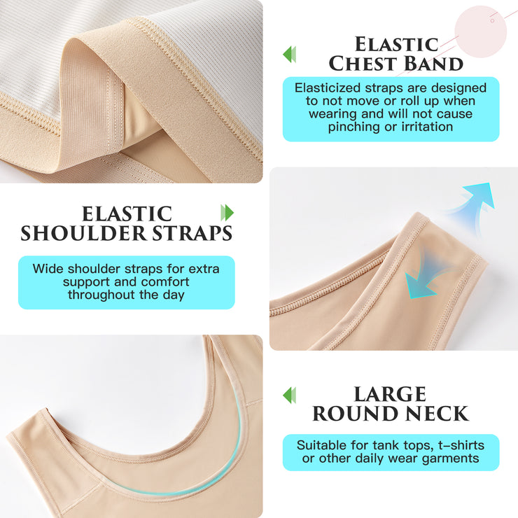 XUJI Transgender Chest Binder FTM Binder Trans Half Breast Binder Tank Top - XUJI Srore