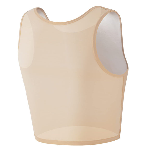 FTM Chest Binder - Breathable Half Compression Binder For Transgender, Cosplay & Large Breasts