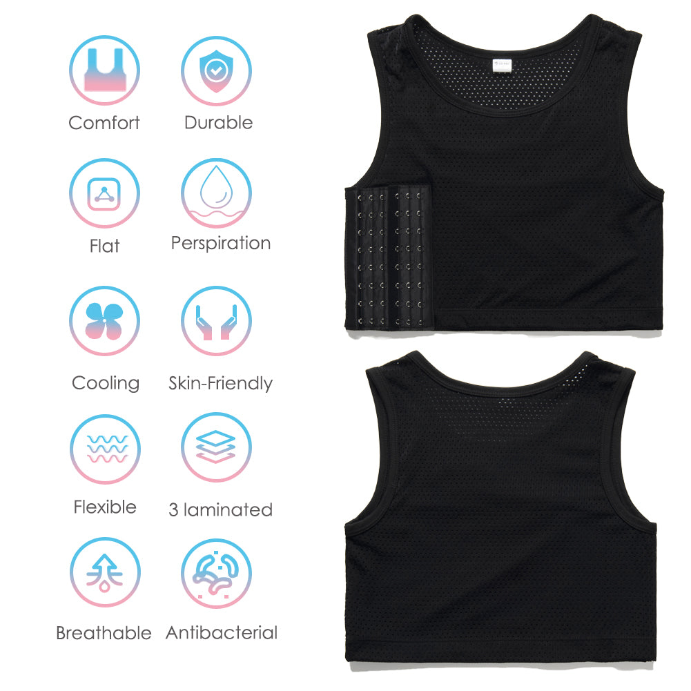 XUJI Half Chest Binder Tank Top - XUJI Srore
